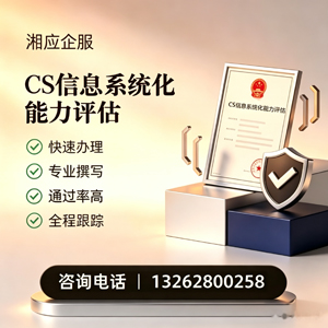 淮北CS信息系统化能力评估申报服务