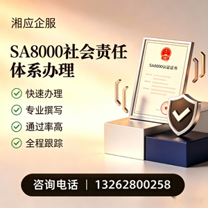 淮北SA8000社会责任体系认证服务