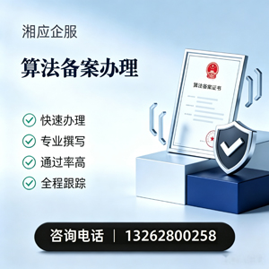 淮北算法备案申报服务
